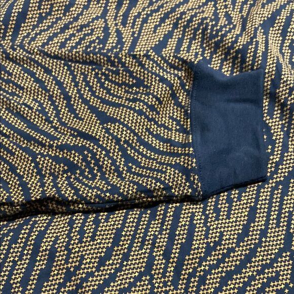 Nike Tee Long Sleeve 3X Gold Print Black Star Animal Print Cotton Oversized - Picture 15 of 15
